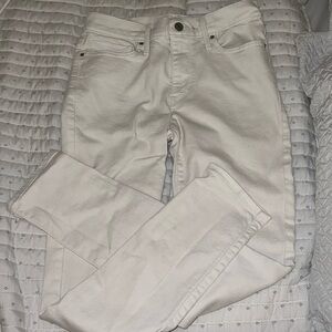 H and M white skinny jeans